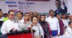 আওয়ামী লীগের পতনের অপেক্ষায় দেশের মানুষ মির্জা আব্বাস